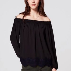 Loft off the shoulder blouse Size M